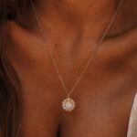 Collier tournesol Or