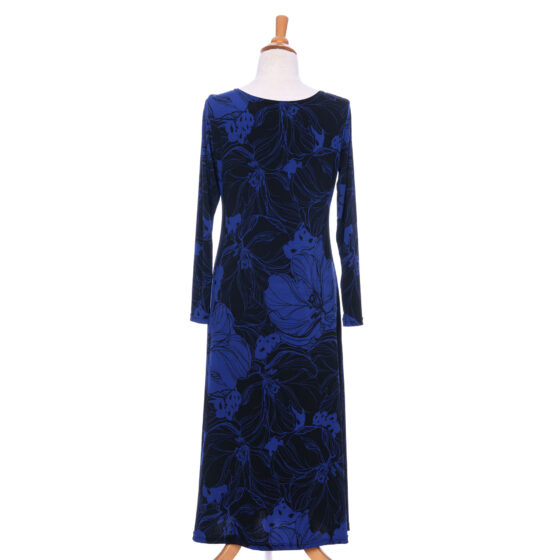 Robe 7/8 Fundy Noir et pervenche