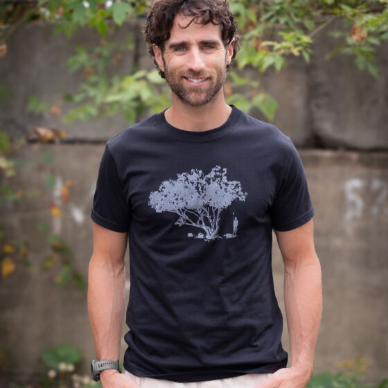 T-shirt organiko arbre Noir