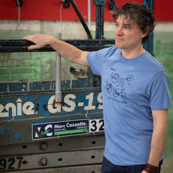 T-shirt psyvélo Bleu