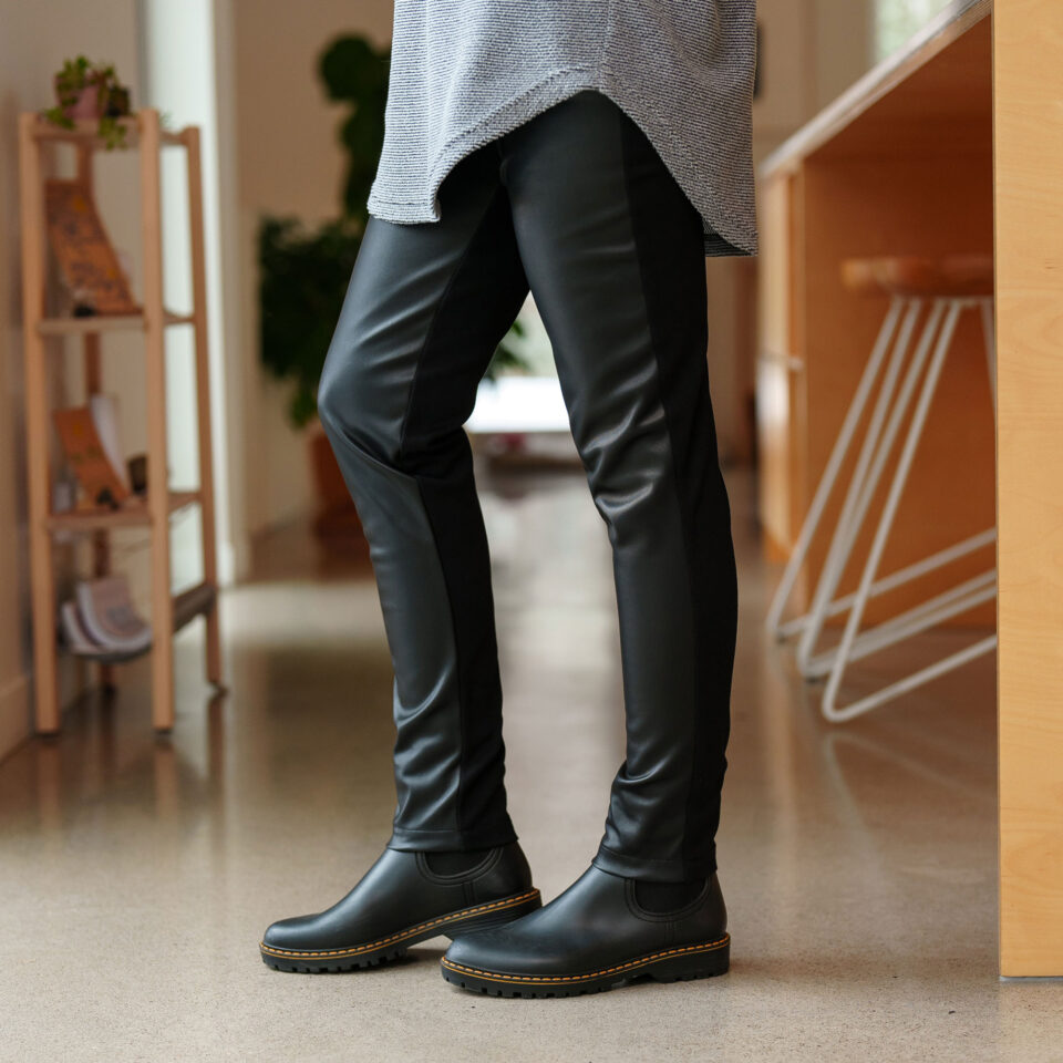 Pantalon resinosa Noir