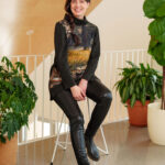 Landscape ''marguerite'' tunic