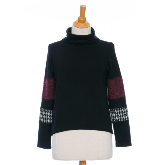 Chandail chicouté Noir et merlot