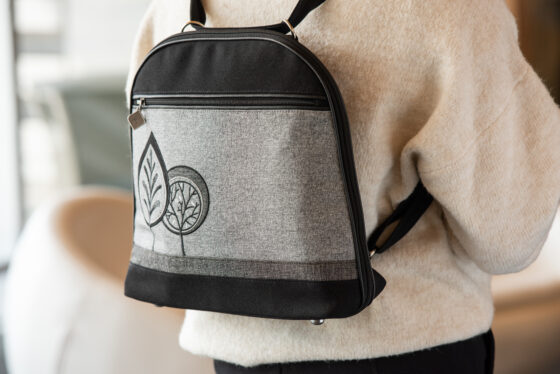 Sac à main convertible 3 en 1 Acajou Noir