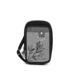 Sac à bandoulière feuilles Noir