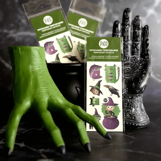 Tatou temporaire Frankenchat et les sorcières