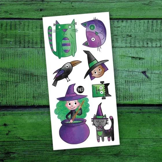 Tatou temporaire Frankenchat et les sorcières