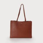 Grand sac à l'épaule avec zip Camel