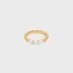 Bague trio de perles Or