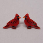 Boucle d'oreilles cardinal