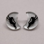 Boucle d'oreilles chat lune stretching