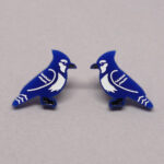 Boucle d'oreilles geai