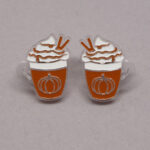 Boucle d'oreilles latté citrouille
