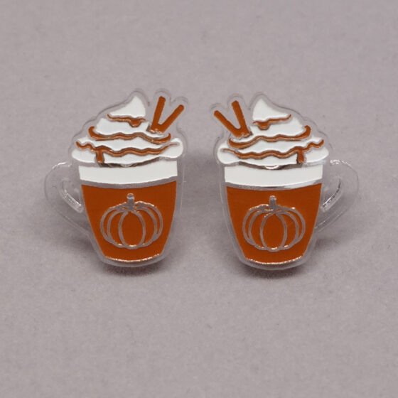 Boucle d'oreilles latté citrouille