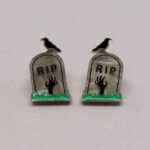 Boucle d'oreilles pierre tombale