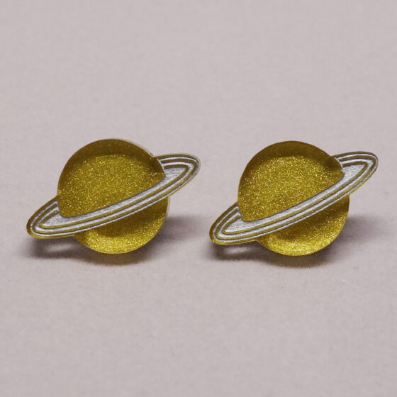 Boucle d'oreilles Saturne