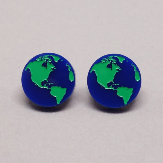 Boucle d'oreilles planète Terre