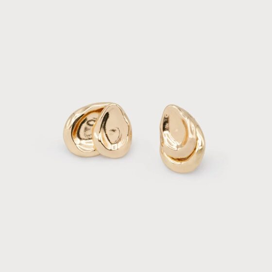 Boucles d'oreilles martelées Or
