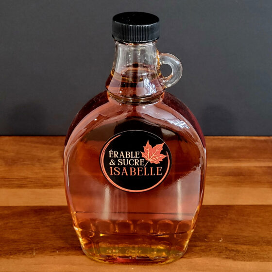 Bouteille de sirop d'érable pur