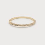 Bracelet rigide avec cristaux Or