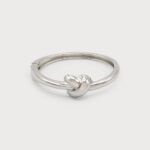 Bracelet rigide avec noeud Argent