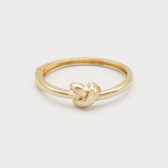 Bracelet rigide avec noeud Or
