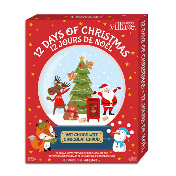Calendrier de l'Avent de chocolats chauds