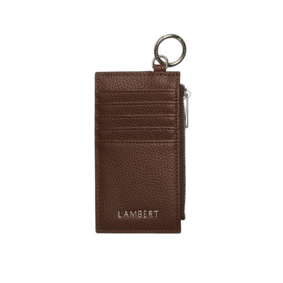Porte-cartes Le Phoebe en cuir vegan Chocolat