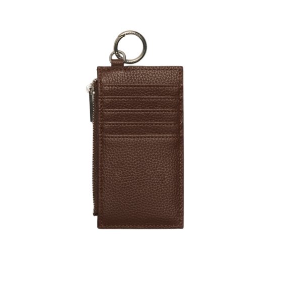 Porte-cartes Le Phoebe en cuir vegan Chocolat