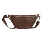 Sac banane Le Sarah en cuir vegan Chocolat