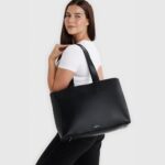 Sac fourre-tout Le Danyka en cuir vegan Noir
