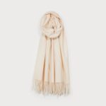 Foulard uni doux et chaud Crème