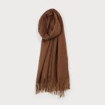 Foulard uni doux et chaud Mocha