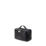 Trousse à maquillage La Jolie en cuir vegan Noir