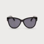 Lunettes de soleil oeil-de-chat avec protection UV Noir