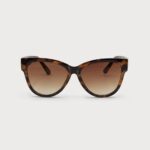 Lunettes de soleil oeil-de-chat avec protection UV Tacheté