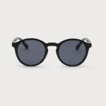 Lunettes de soleil ronde avec protection UV Noir