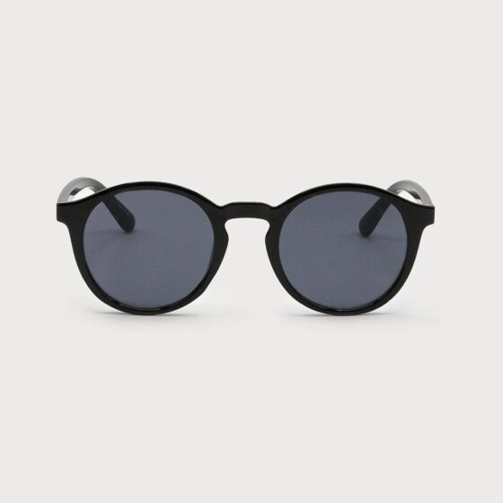 Lunettes de soleil ronde avec protection UV Noir
