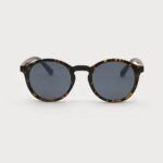 Lunettes de soleil ronde avec protection UV Tacheté