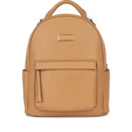 Sac à dos multifonction Le Maude en cuir vegan Camel