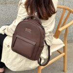 Sac à dos multifonction Le Maude en cuir vegan Chocolat