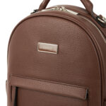 Sac à dos multifonction Le Maude en cuir vegan Chocolat