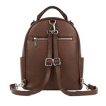 Sac à dos multifonction Le Maude en cuir vegan Chocolat