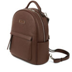 Sac à dos multifonction Le Maude en cuir vegan Chocolat