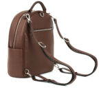 Sac à dos multifonction Le Maude en cuir vegan Chocolat