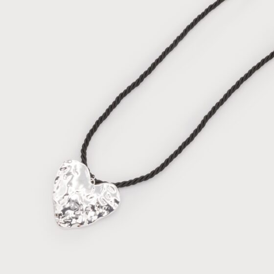 Pendentif coeur martelé