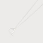 Petit coeur sur chaîne Argent