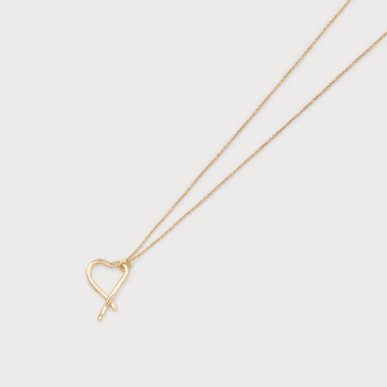 Petit coeur sur chaîne Or