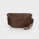 Sac banane avec zip et pochette Chocolat