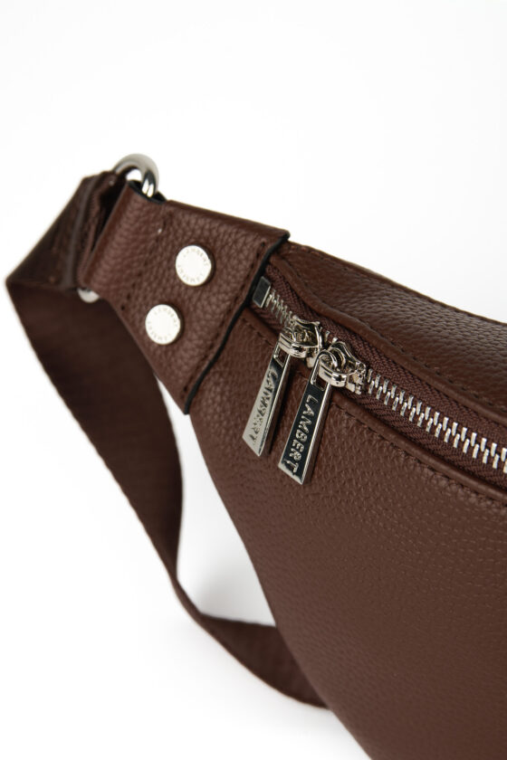Sac banane Le Sarah en cuir vegan Chocolat